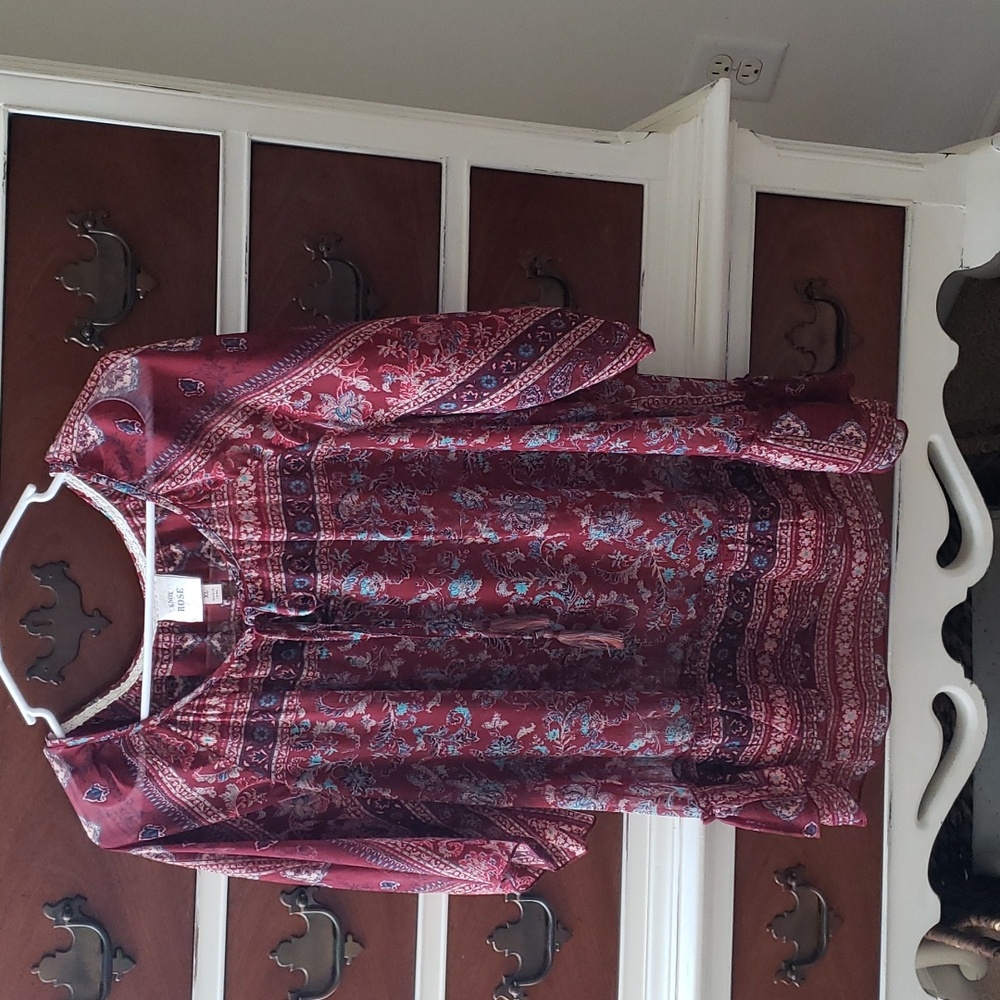 Knox Rose Sheer Short Sleeve Blouse